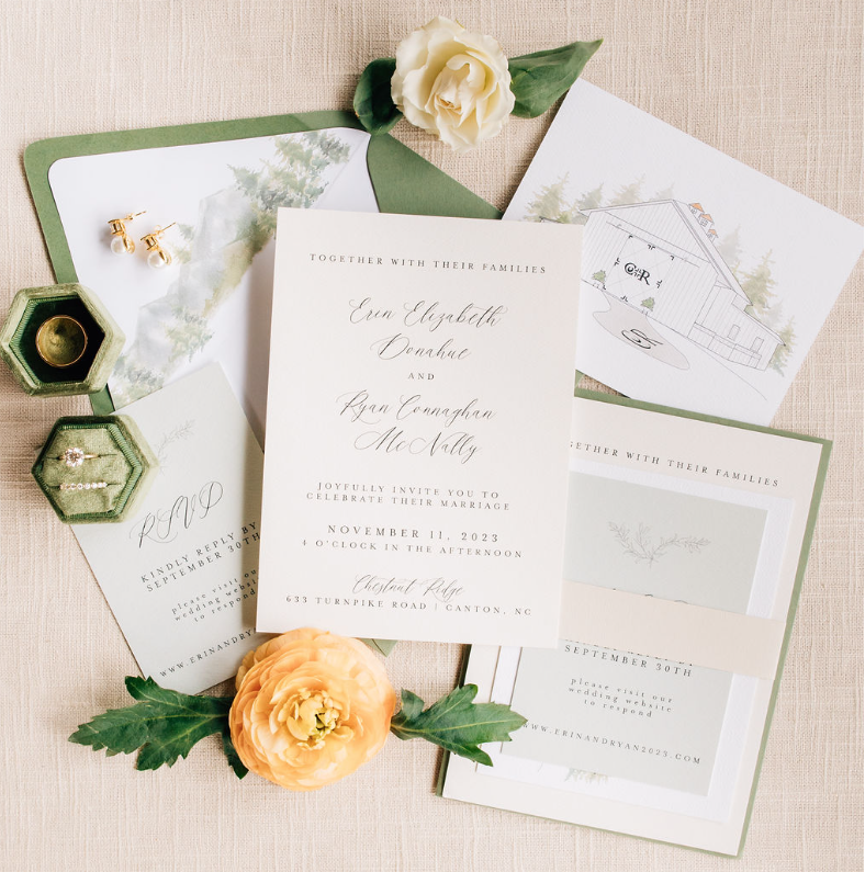 Custom Wedding Invitation Suite by Joy Unscripted